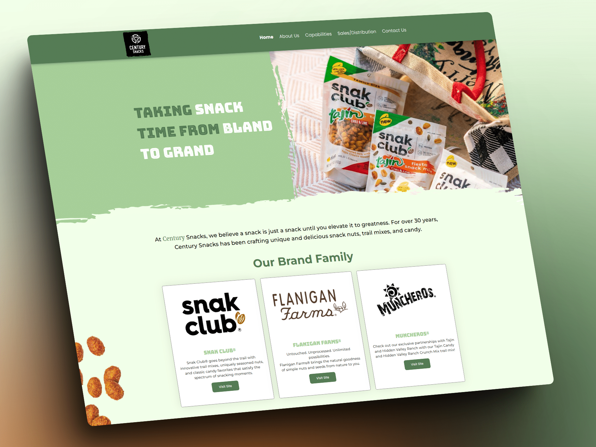 food supply website design